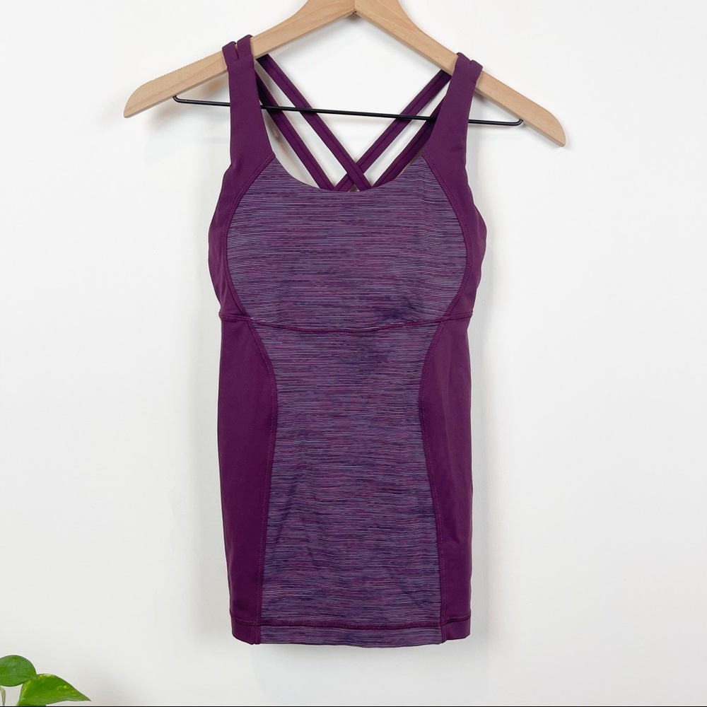 Lululemon Run Energy Strappy Crossback Built In Bra Tank - Picture 4 of 9